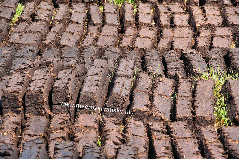 Het drogen van turf